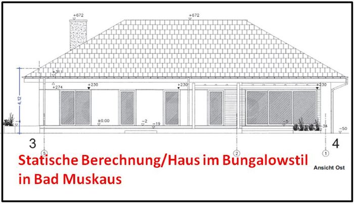 Statik-Haus im Bungalowstil-Bad Muskau